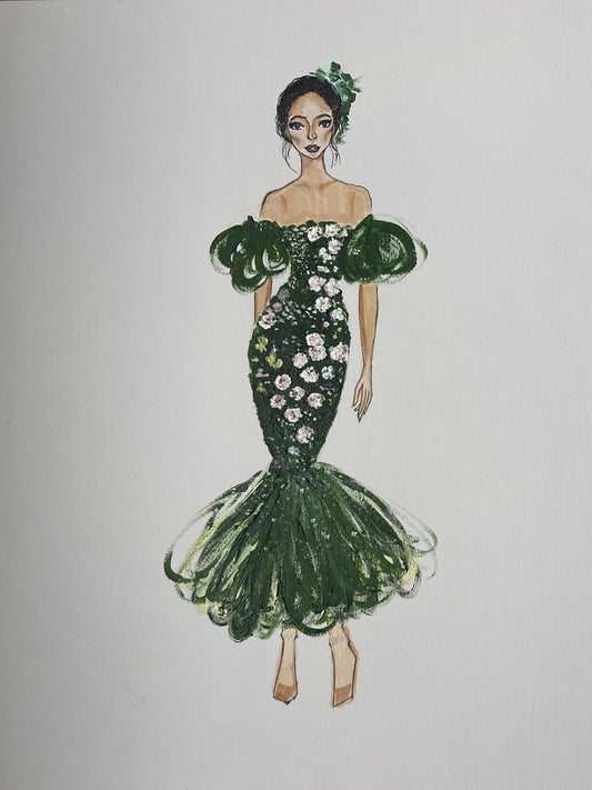 BLOOMING GARDEN ENCHANTMENT: A JEWEL-TONED MASTERPIECE