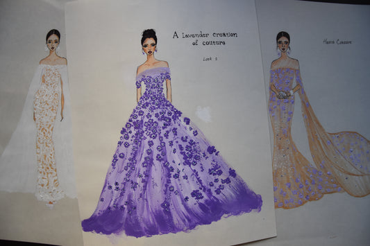 BLOOMING LAVENDER DREAM: A VISION OF ELEGANCE AND HAUTE COUTURE