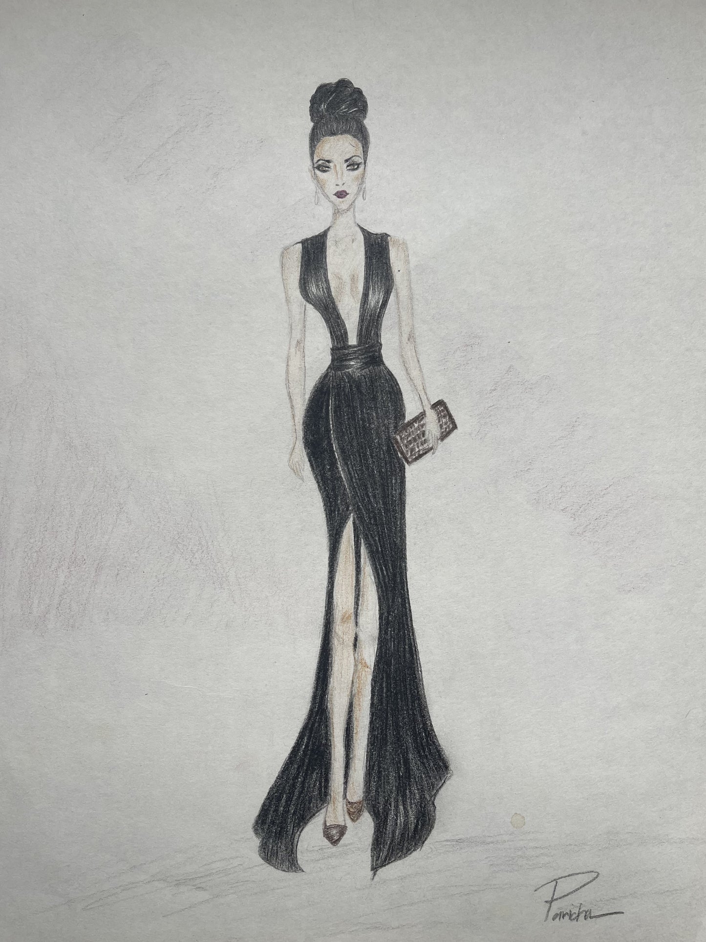 OBISIDIAN NIGHT GLAMOUR: A SILHOUETTE OF MYSTERY AND POWER