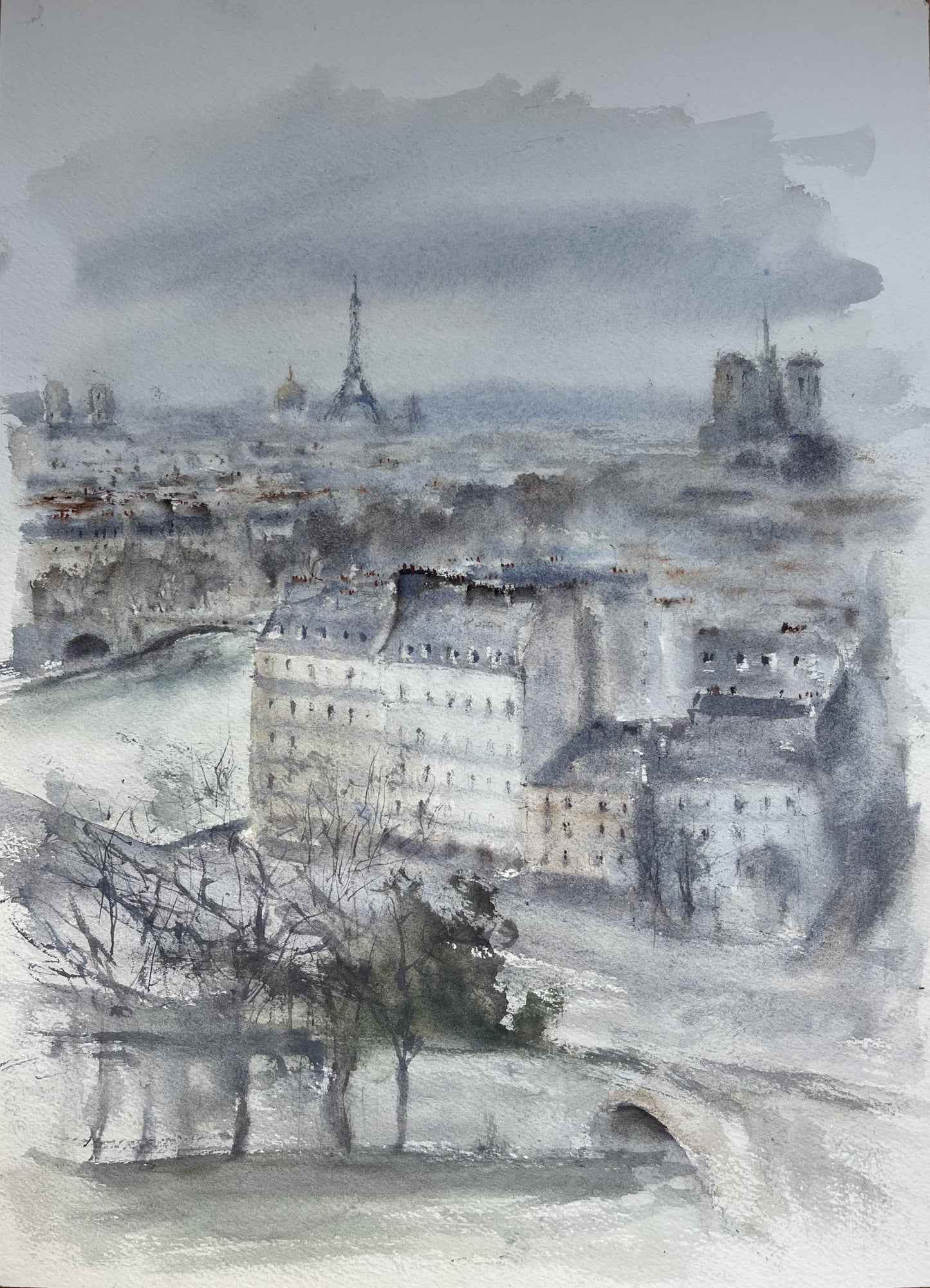 PARIS THROUGH THE MIST - A VIEW FROM BONNIE