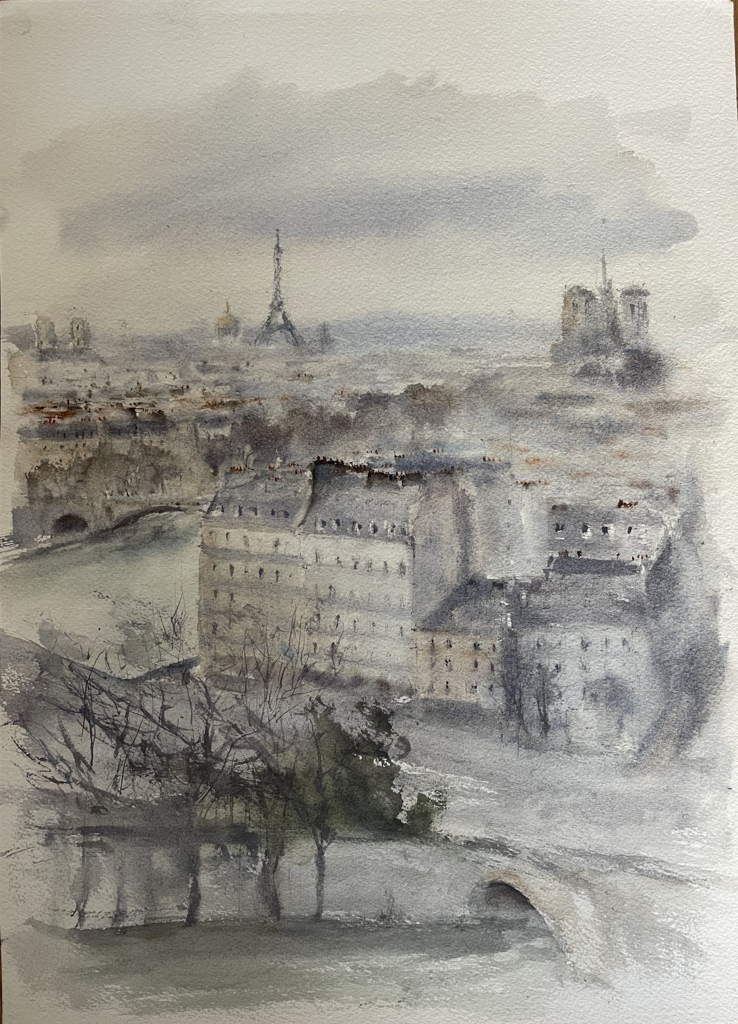 PARIS THROUGH THE MIST - A VIEW FROM BONNIE