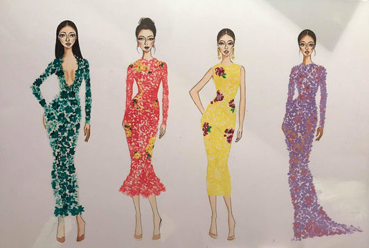 CRIMSON BLOSSOM ALLURE: A DANCE OF PASSION AND GRACE