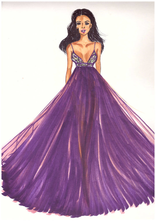 MIDNIGHT MAJESTY: A REGAL DREAM IN AMETHYST