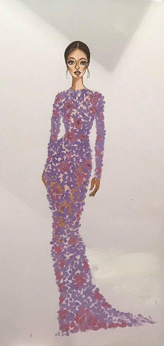 VIOLET DREAMSCAPE: A SYMPHONY OF GRACE AND ENCHANTMENT