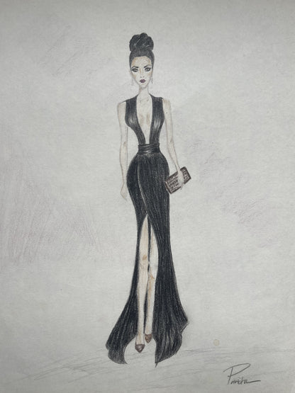 OBISIDIAN NIGHT GLAMOUR: A SILHOUETTE OF MYSTERY AND POWER