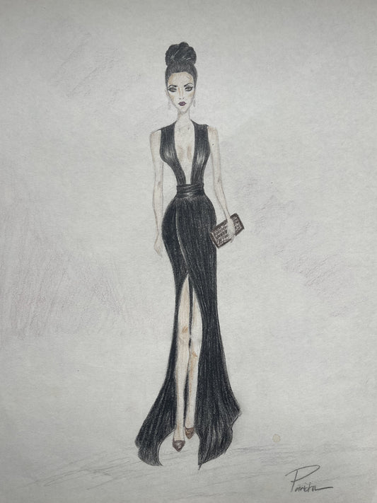 OBISIDIAN NIGHT GLAMOUR: A SILHOUETTE OF MYSTERY AND POWER