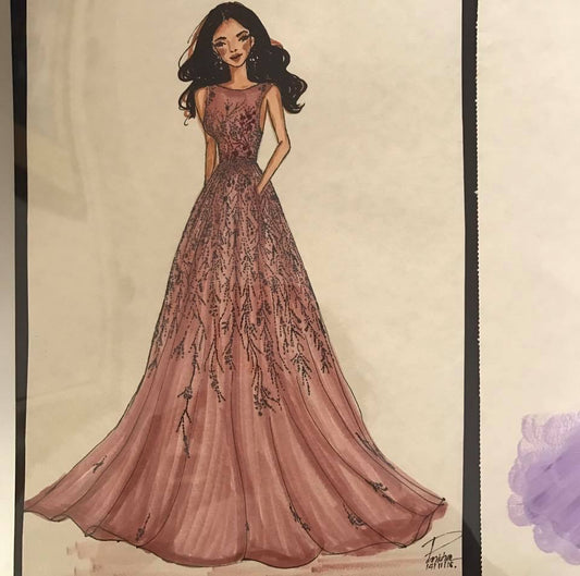 CASCADE OF ROMANCE: A BLUSH-TONED DREAM IN MOTION
