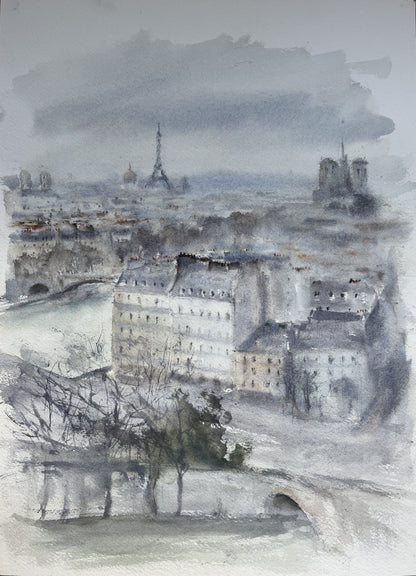 PARIS THROUGH THE MIST - A VIEW FROM BONNIE