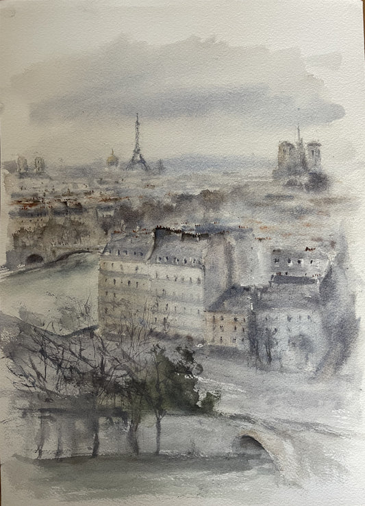 PARIS THROUGH THE MIST - A VIEW FROM BONNIE