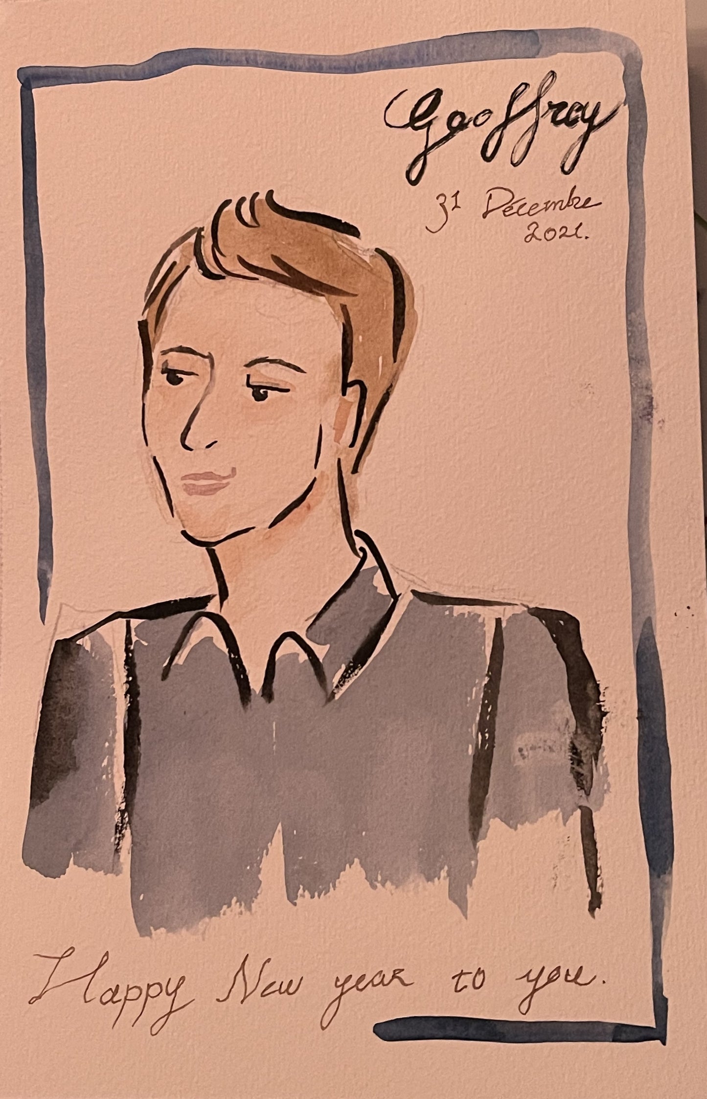 PERSONALIZED MENU CARD: GEOFFREY