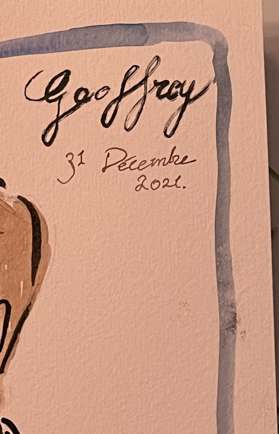 PERSONALIZED MENU CARD: GEOFFREY