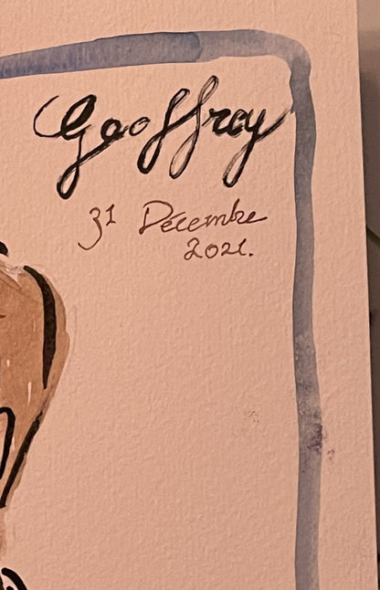 PERSONALIZED MENU CARD: GEOFFREY