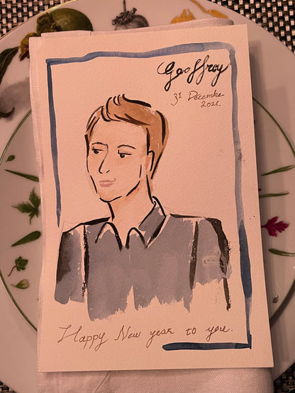 PERSONALIZED MENU CARD: GEOFFREY