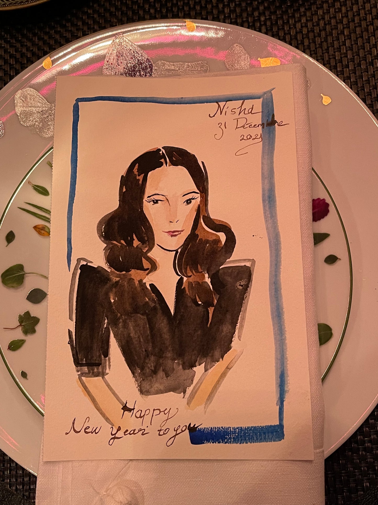 PERSONALIZED MENU CARD: NISHA