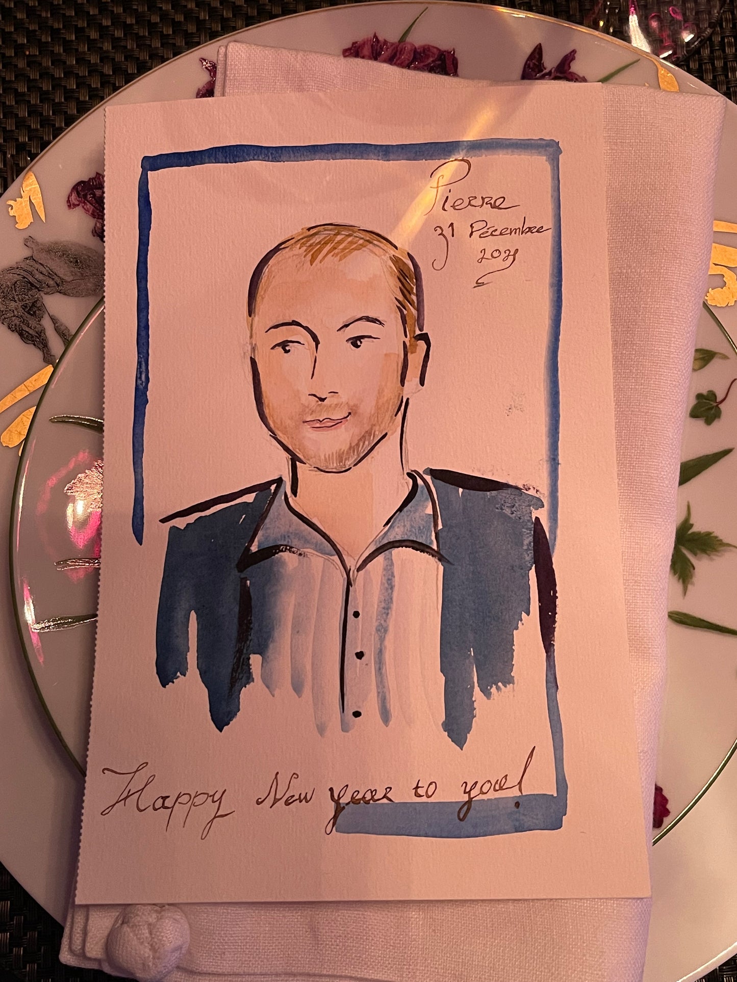 PERSONALIZED MENU CARD: PIERRE
