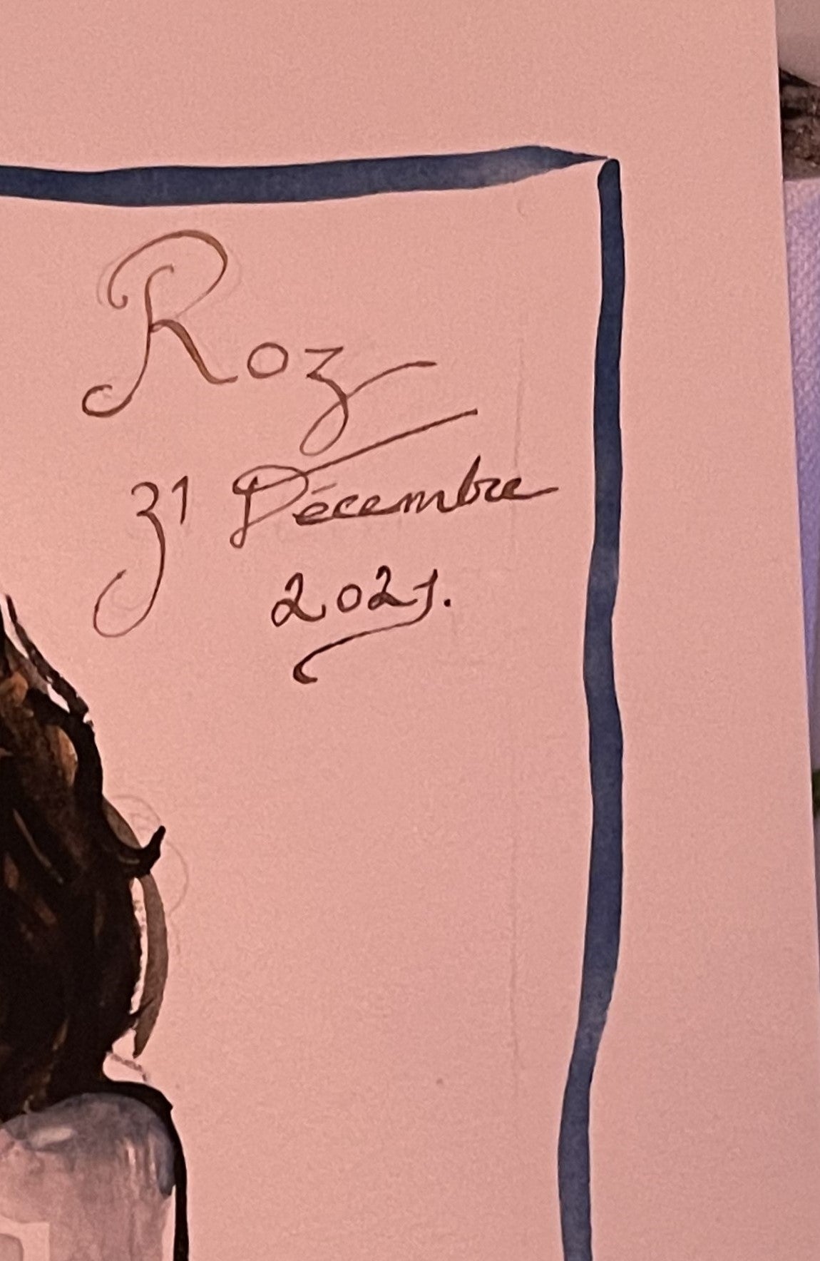 PERSONALIZED MENU CARD: ROZ