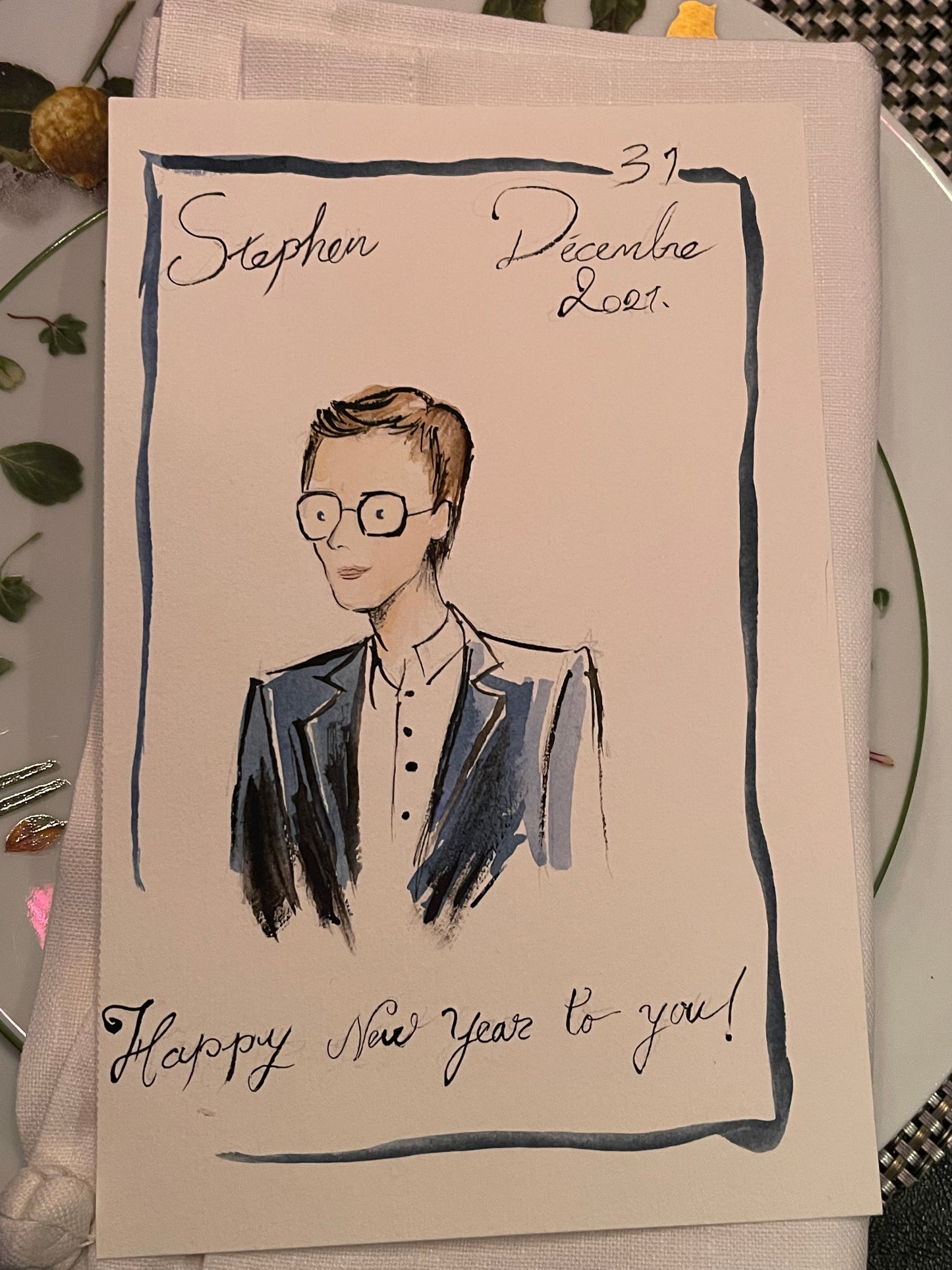 PERSONALIZED MENU CARD: STEPHEN