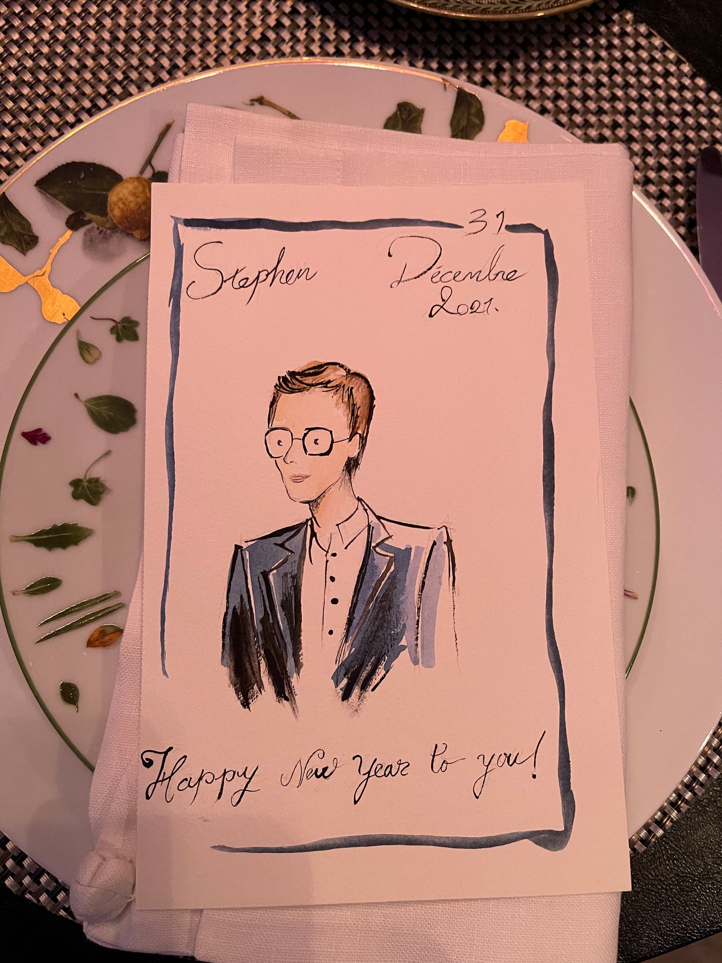 PERSONALIZED MENU CARD: STEPHEN