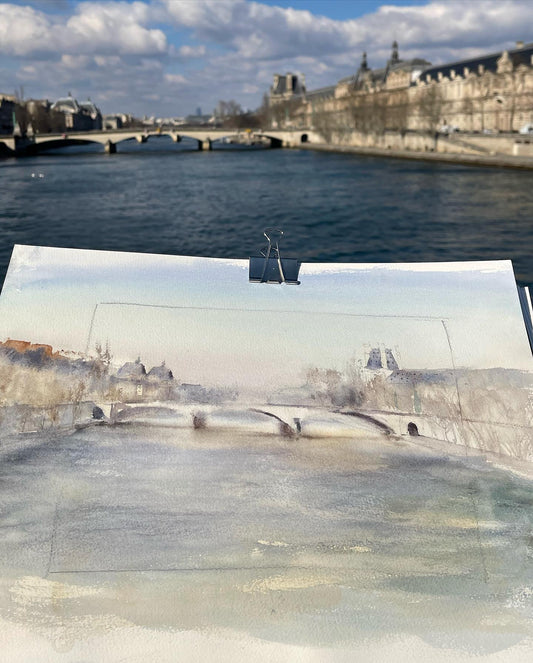 SKETCH OF THE “PONT DES ARTS”