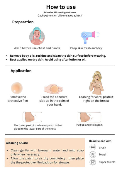 Belle N°1 – Couvre-tétons adhésifs ronds | Sachet de recharge