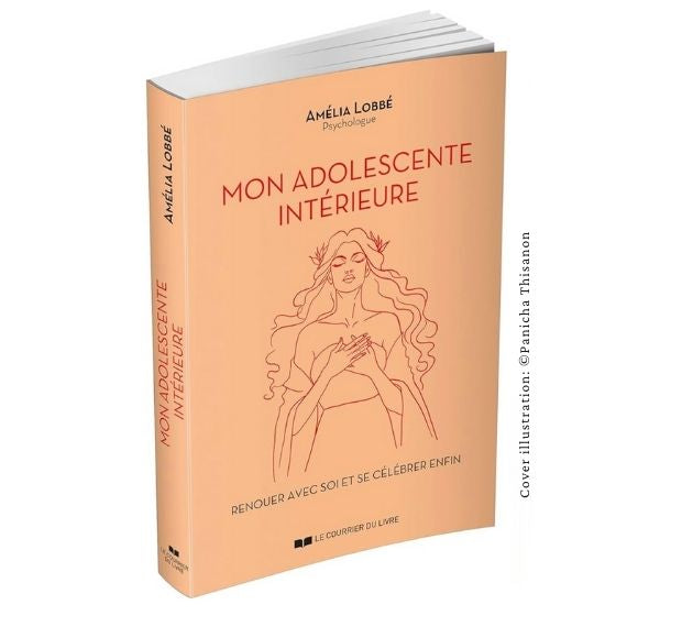 Book cover illustration by Panicha Thisanon for Mon Adolescente Intérieure by Amélia Lobbé