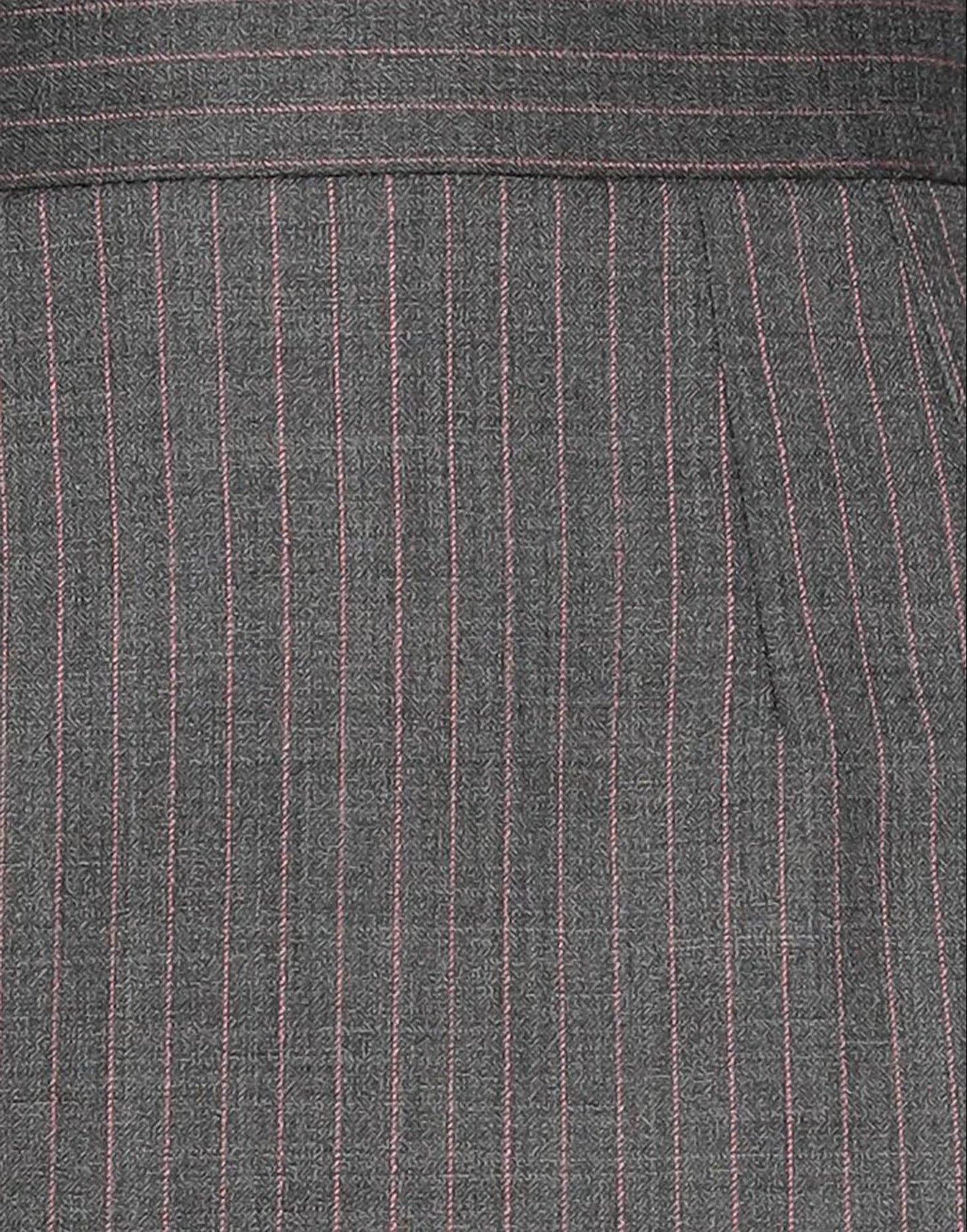 DOLCE & GABBANA GRAY MIDI SKIRT WITH PINK STRIPES