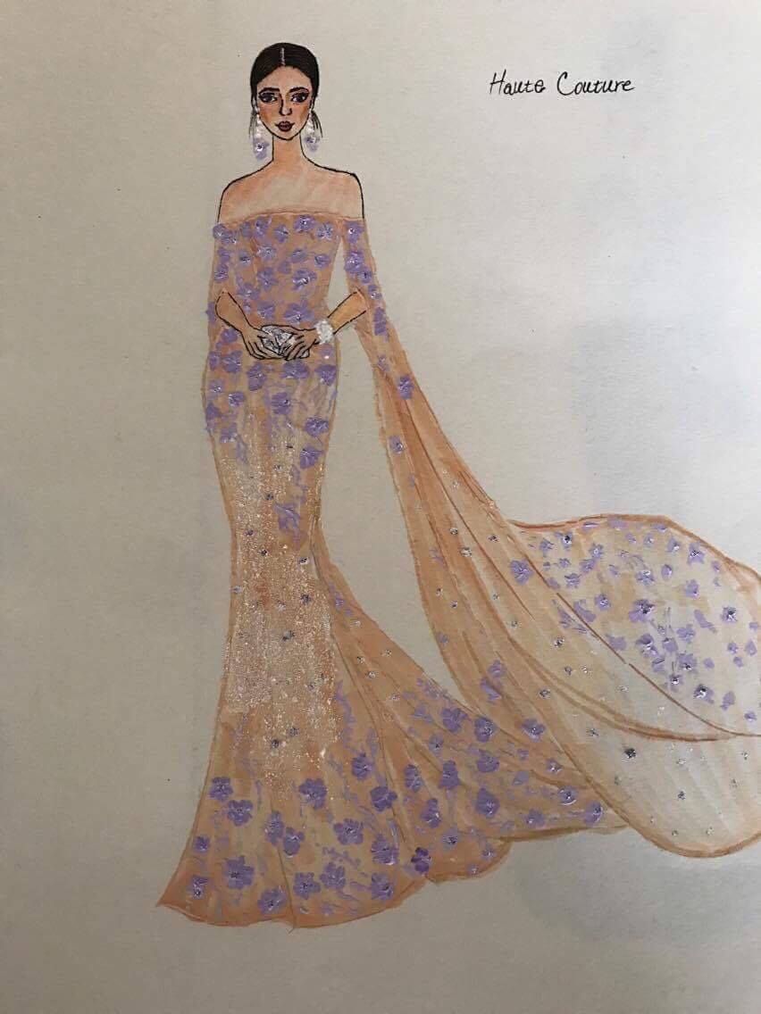 TWILIGHT BLOOM LUXE: A GOLDEN LILAC DREAM IN MOTION
