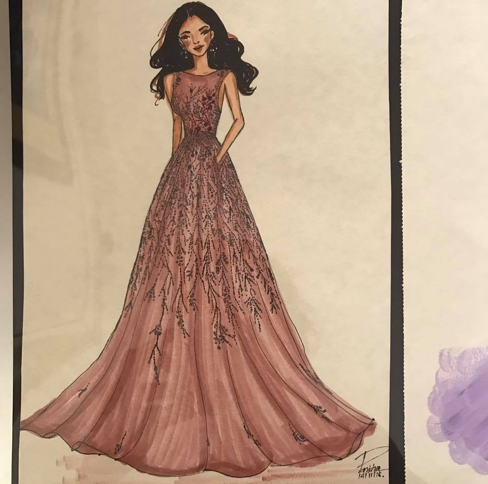 CASCADE OF ROMANCE: A BLUSH-TONED DREAM IN MOTION